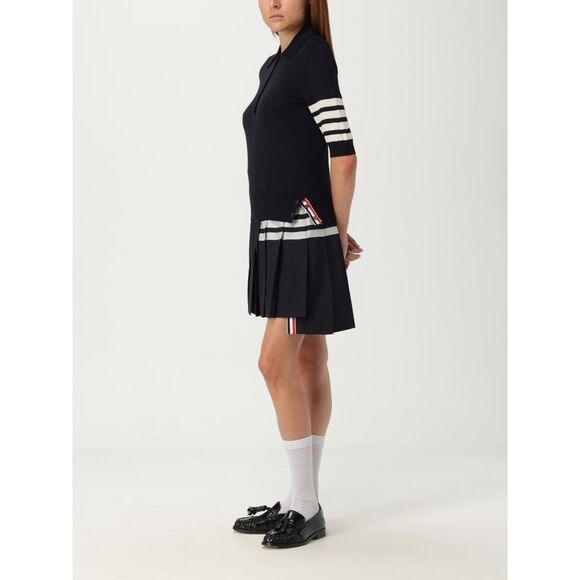 Thom Browne Polo Shirt Woman Blue - Picture 2 of 4